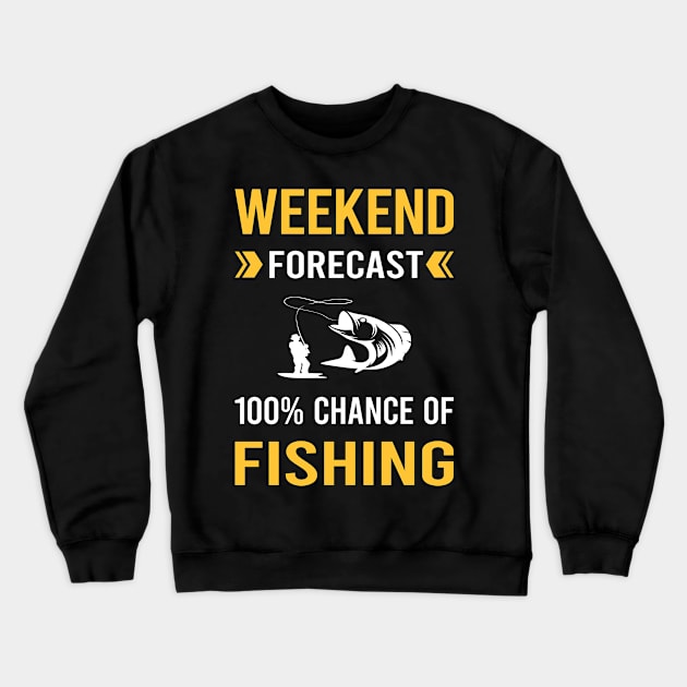 Weekend Forecast Fishing Crewneck Sweatshirt by Bourguignon Aror